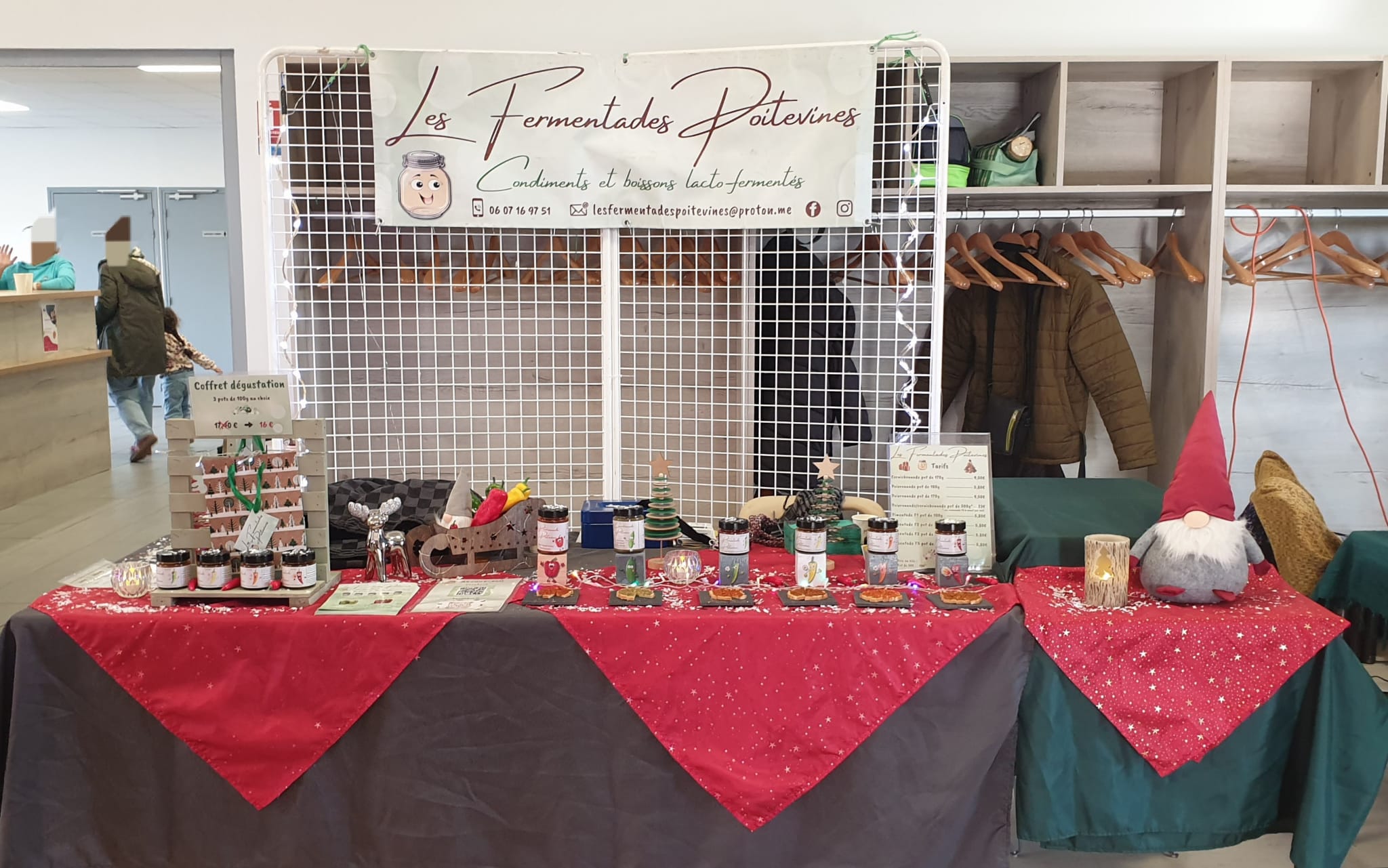 stand marche noel interieur banniere fermentades poitevines